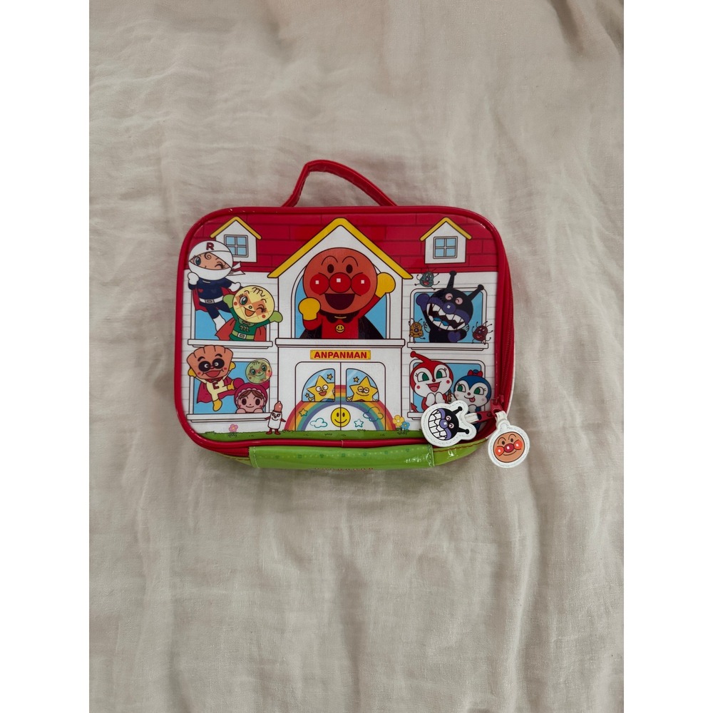 Anpanman Lunch Box Bag Travel Pouch House Design for Kids